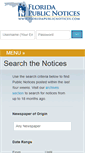 Mobile Screenshot of floridapublicnotices.com